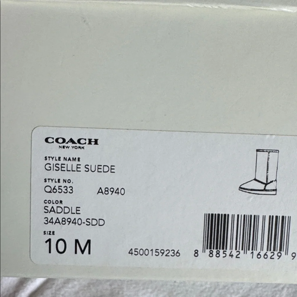 Coach Tan Suede calf/Ankle Boots - Picture 5 of 5